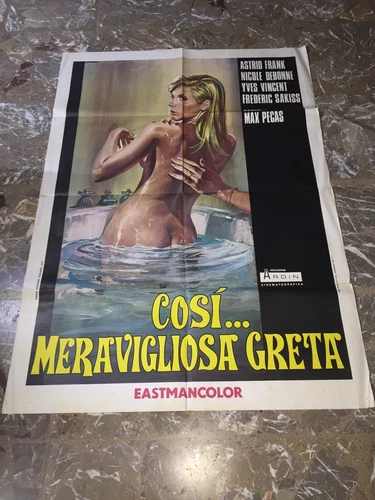 Cinema Manifesto 2F Erotic COS MARVELLOSA GRETA Claude et 1969 Movie Poster