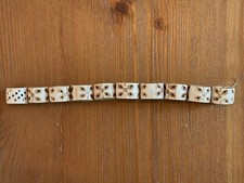 Hand Carved Artistic Bone Beads Light Tan/Brown 16x18mm Tribal Design Lot of 10