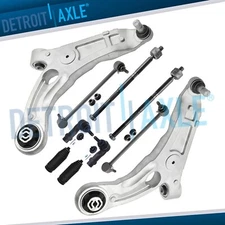 Front Lower Control Arms Sway Bar Links Tie Rod Ends for 2016 2017 Chrysler 200