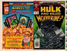 HULK KILLS WOLVERINE! WHAT IF #50 ORIGINAL PRODUCTION ART COVER MARVEL COMICS