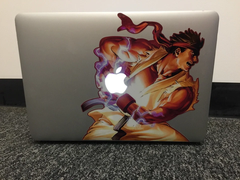 Ryu Hadouken Street Fighter Air/Pro13 Vinyl Sticker Skin Decal Cover MacBook - Image 2 of 4
