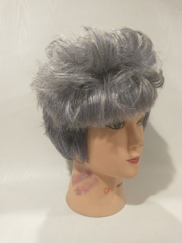 Motown Tress Kanekalon Womens Ladies Wig Japanese Origin Hair Piece Blue White - Picture 2 of 16