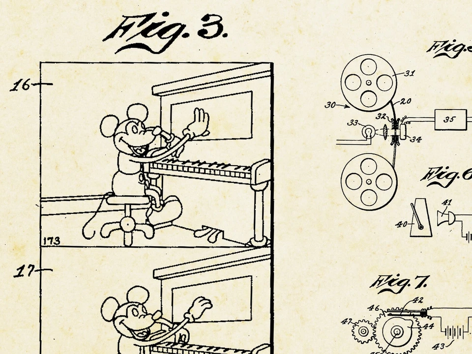 ¡Póster de patente de música animada de Disney 1933! (hasta 24" x 36") - Mickey Mouse - Arte Foto 3 de 4