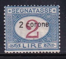 T334  DALMAZIA – Segnatasse 2 lire sovr. n. 3 – MH*