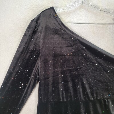 green emerald velvet dress Black Glitter One Shoulder Ruched Bodycon Dress – Pretty In Pink Boutique,  LLC