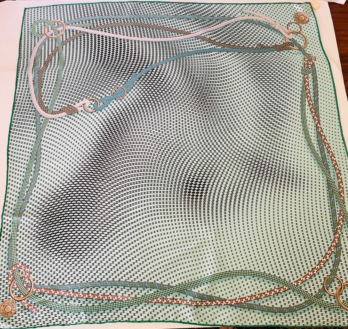 Hermes Cheval Mirage Scarf 253 HERMES エルメス スカーフ カレ70