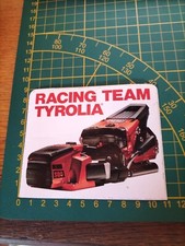 Adesivo Vintage Sticker Kleber Racing Team Tyrolia Sci Ski Attacchi 