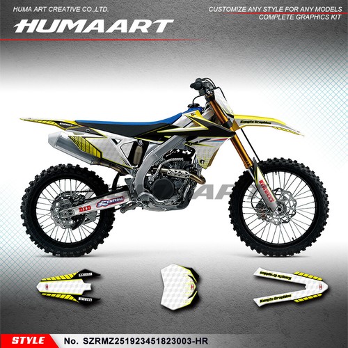 Waterproof Sunproof Vinyl Sticker Graphics for SUZUKI RMZ 250 RMZ 450 2018-2024 - Picture 10 of 12