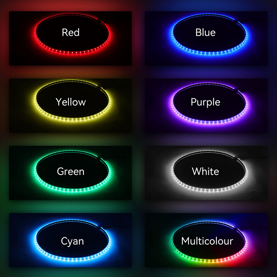 For Ford F-150 F-250 F-350 15.5 RGB & Chasng Flow LED Wheel Rng Rm