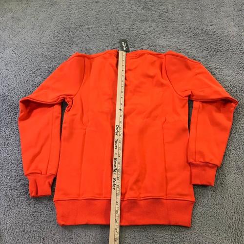 Milano Di Rouge Sweater Mens Extra Small Orange Robbie Luxe Stretch Crew XS - Picture 6 of 9