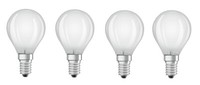 4X Osram Led Kugel / Tropfen 4,5W = 40W E14 Kaltweiß Eek:F (Spektrum A-G)