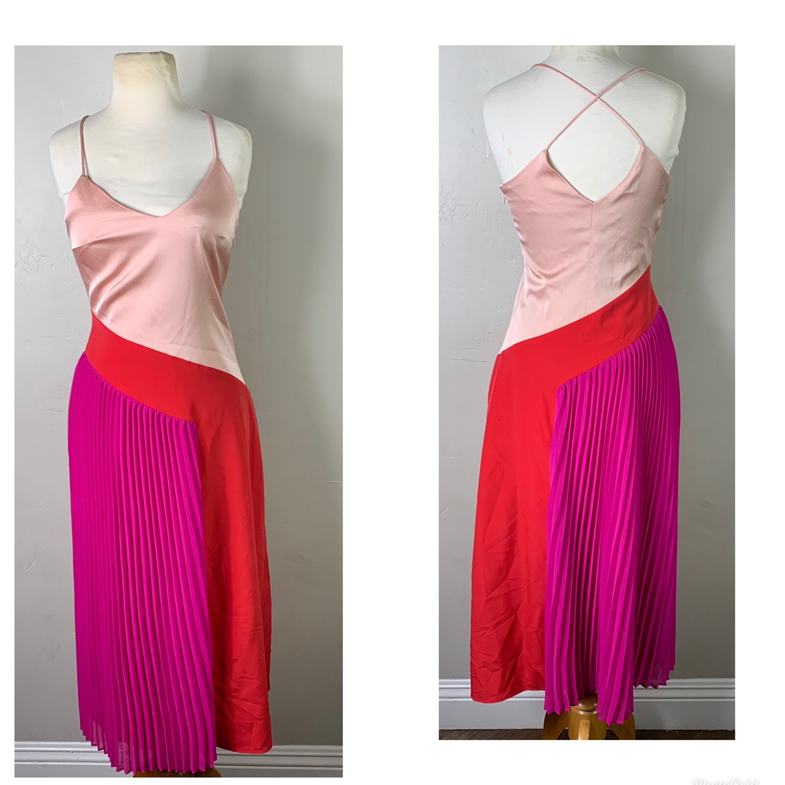 Cushnie for Target Pink Pleated Slip Dress Size 2 eBay