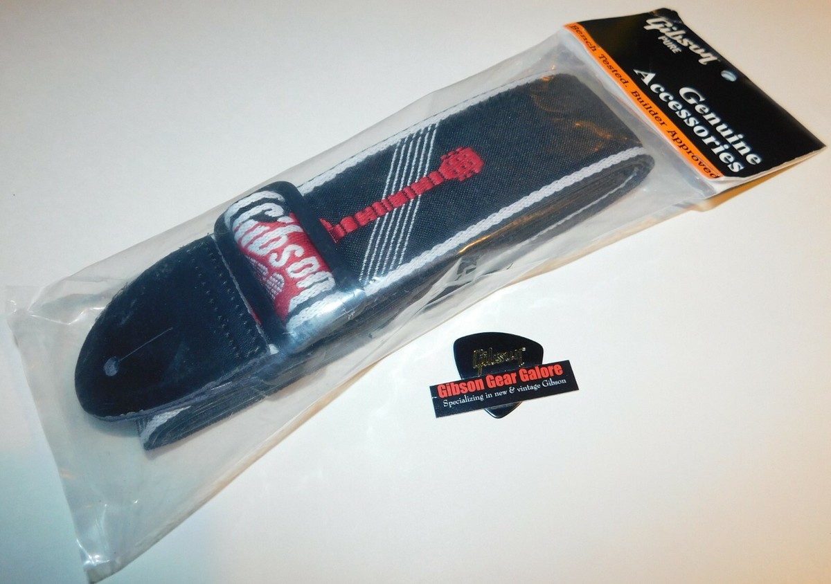 Gibsonストラップ Gibson Logo Strap Red White Black Standard Case Candy Guitar