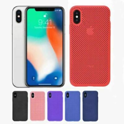 Ultra Slim Mesh Case für Apple iPhone X 11 12 Pro Max Slim Schutzhülle Hard Cover