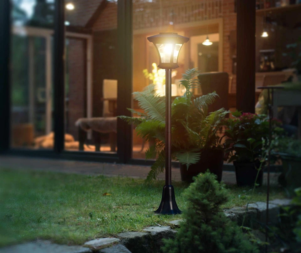 Solar LED Laterne Gartenlaterne Retro Gartenleuchte Terrasse Solarleuchte außen - Bild 4 von 4