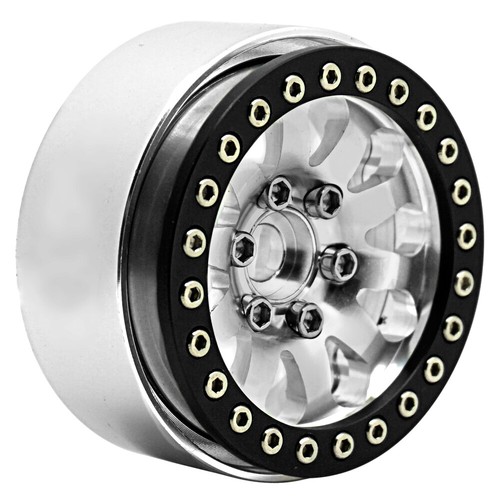 CNC Aluminum Alloy 1.9 Beadlock Wheels Rims for 1/10 RC Crawler Axial SCX10 D90 - Picture 12 of 24