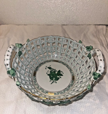 Herend Apponyi Durchbruch Korb Dekor, 25760