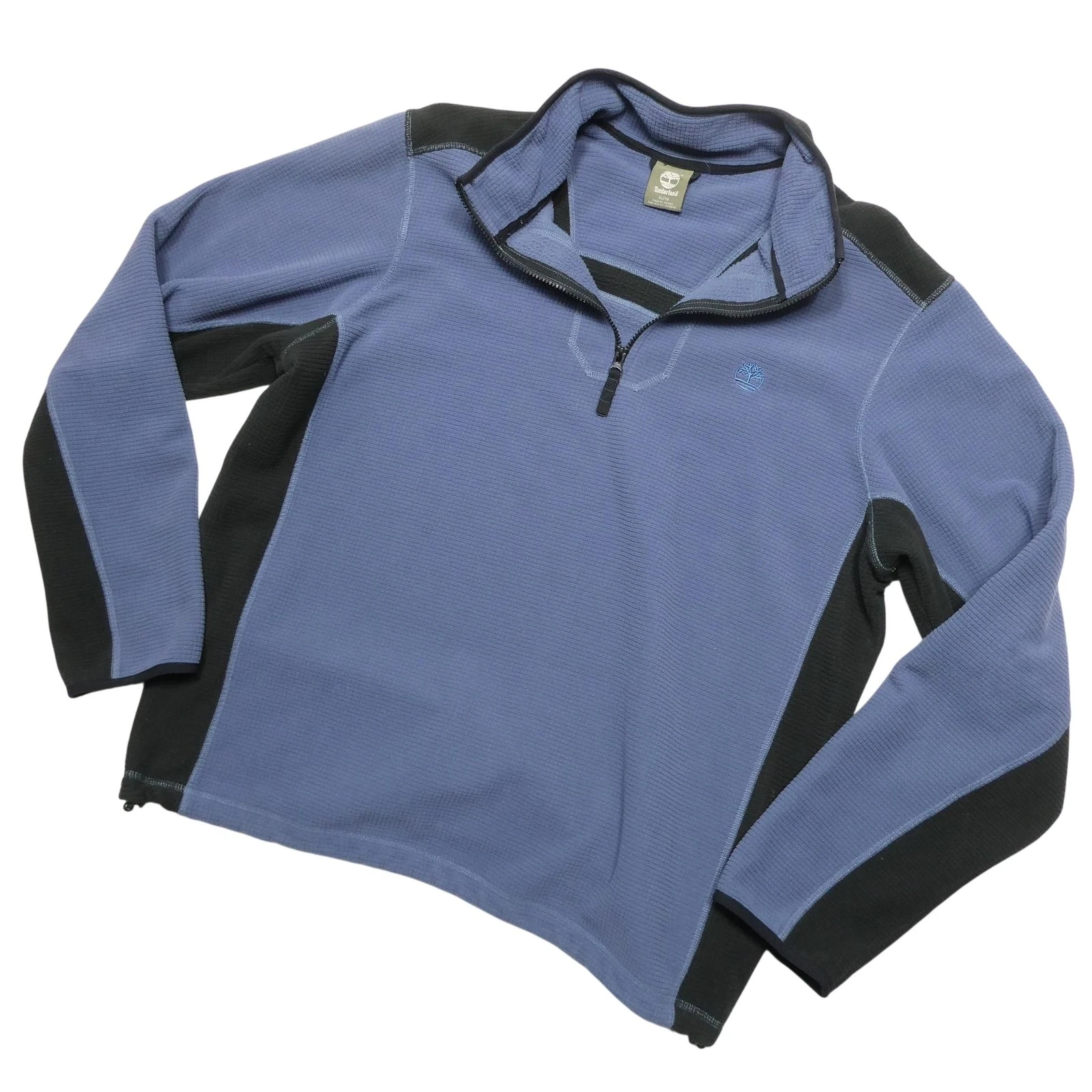 Timberland Pullover Mens XL Blue Fleece 1/4 Zip Long Sleeve Thermal Outdoor