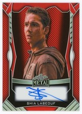 2026 Leaf Metal Pop Century Shia LaBeouf (3/3) Signed Auto On-Card Prismatic Red
