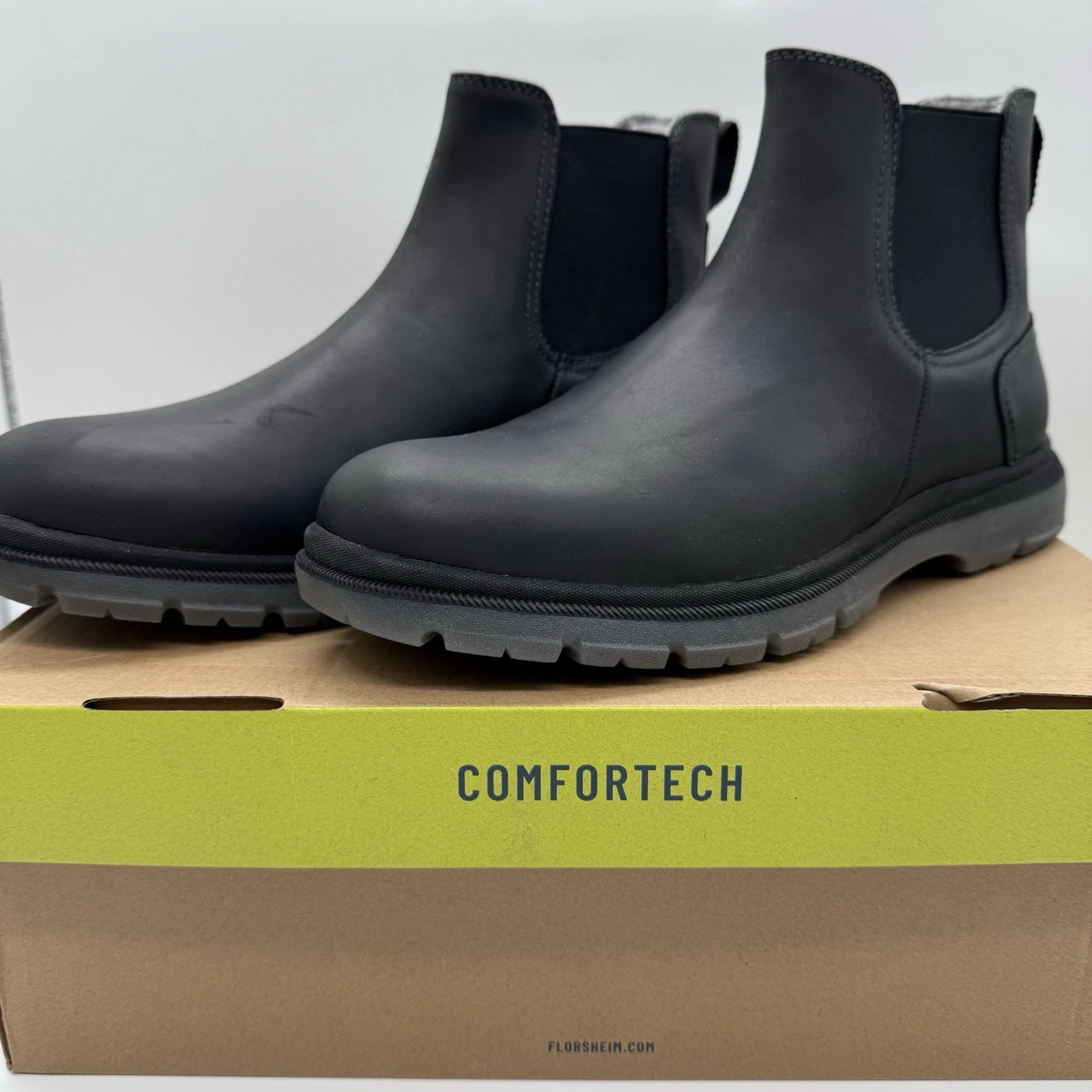 Florsheim Lookout Gore Leather Boots Black Mens US 10 Waterproof UK 9/EUR 43