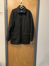 Old Navy Black Charcoal Heather Academy Wool Blend Jacket Mens Large