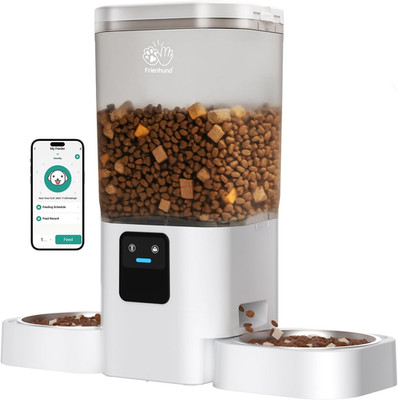Automatic Cat Feeders 2 Cat with Slow Feed: 7L Dual Automatic Dog Feeder with 5G