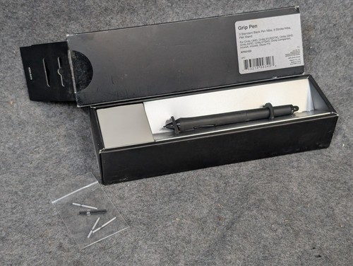 Wacom KP501E2 Grip Pen w/ Pen Stand & Stroke Nibs for Cintiq, Intuos Pro