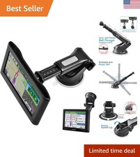 GPS Suction Cup Mount for Garmin - Adjustable, Easy One-Hand Operation