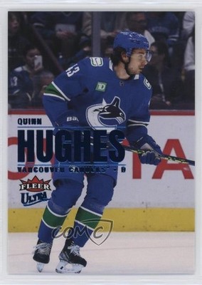 2023-24 Upper Deck Fleer Ultra Blue Foil 71/399 Quinn Hughes #45 0il7