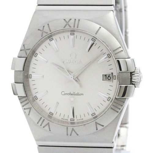 Omega Constellation Ref.123.10.35.60 Cal.1532 Date St Acier Quartz Montre Hommes - Photo 1 sur 8