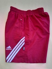 Vintage Adidas Equipment Shorts Men Small Red White Nylon Mesh Track Gym 90s Y2K