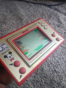 Vintage Nintendo Game Watch Mickey Mouse MC-25 Wide Screen 1981 Tested & Workng