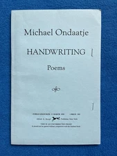 Michael Ondaatje - Signed - Handwriting - Proof Copy (ARC) 1st Edition 1998