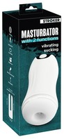 Stroker Masturbator With 2 Functions Usb-Aufladung ABS TPE Weiß White Herren