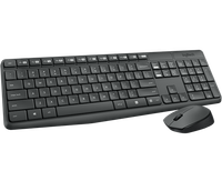Logitech MK235 Desktopset, Kabellos, De-Layout Tastatur Und Maus, Aes-VerschlüSs