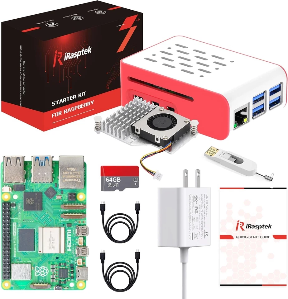 Starter Kit for Raspberry Pi 5 RAM 8GB -Pre-Loaded with 64GB Edition Raspberr... - Image 2 of 4