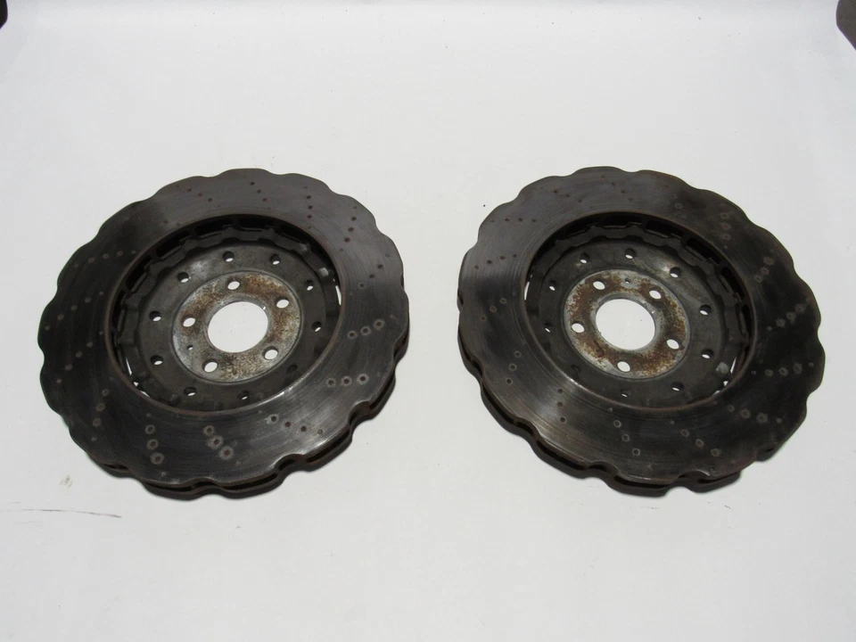 Audi RS7 C7 2016 conjunto de disco rotor de freio dianteiro direito esquerdo 2 peças 12-18; - Imagem 4 de 4