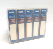 5-Pack Dell LTO Ultrium 2 Data Cartridges 200GB / 400GB