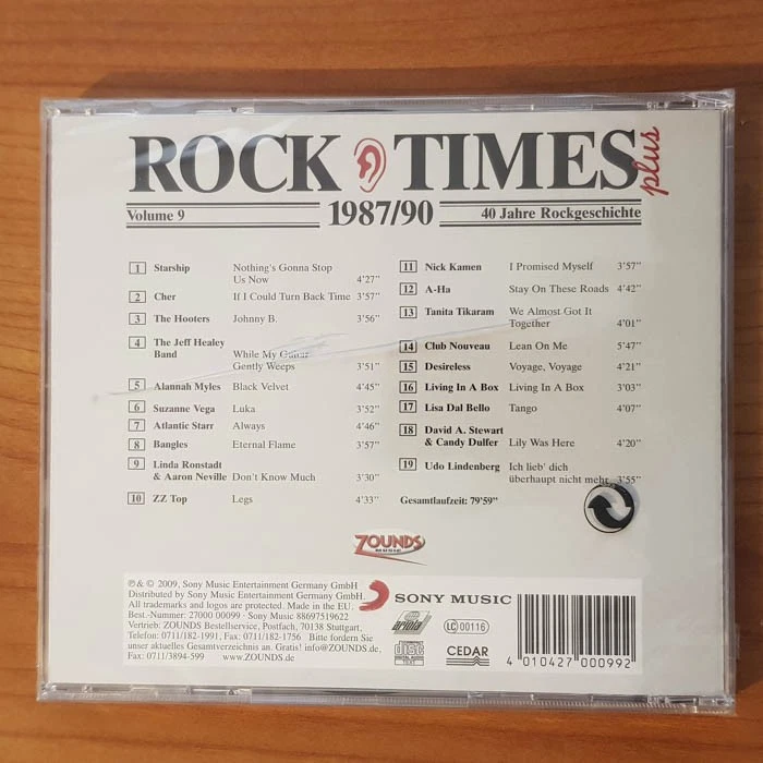 VARIOUS Audio Rock Times Plus Vol. 9 1987/90 NEU SEALED (CD) - Bild 2 von 2