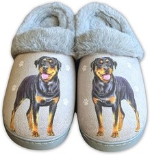 Rottweiler Snuggs Memory Foam Slippers for Pet Lovers, NWT- S/M-Free Ship