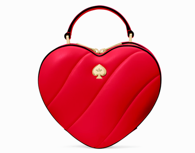 Kate Spade Love Shack ハート ショルダーバッグ レッド New Kate Spade Love Shack Quilted 3D Heart Crossbody Ruby Red with