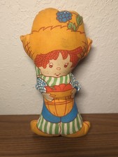 Vtg 1980 Huckleberry Pie Pillow Doll Strawberry Shortcake 10" Cut Sew