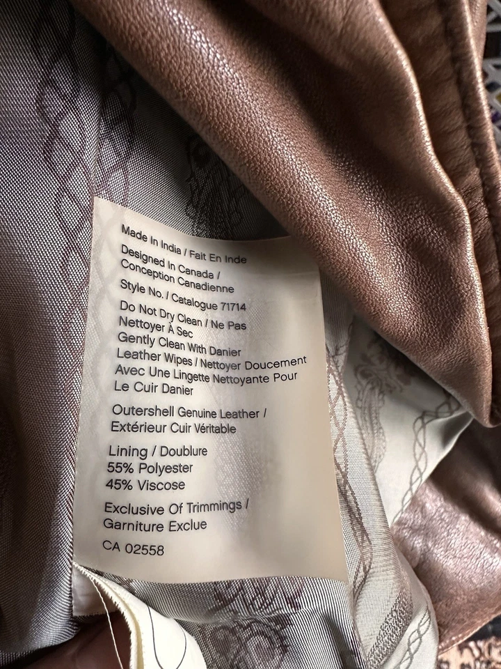 Chaqueta de cuero para mujer Danier Foto 4 de 4