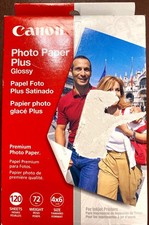 Canon 4x6 Photo Paper Plus Glossy 120 Sheets for inkjet