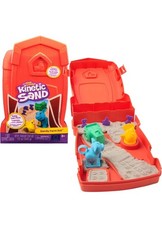 Kinetic Sand Sensory Farm Set w/ 12oz Play Sand, 6 Tools  Molds, Reusable Barn