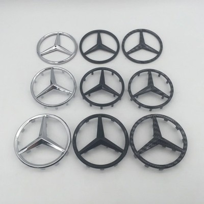 1pc ABS 52mm 57mm For car Emblem Steering Wheel Badge sticker Decal Styling