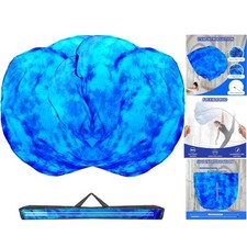 54"X54" Worship Flags for Dance Church, Praise Dance Flags for Worship, Silk-Lik