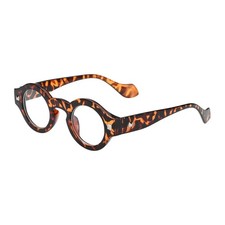 Sunglasses for Women Men, PC Retro Round Frame Sunglasses, Tan, Yellow