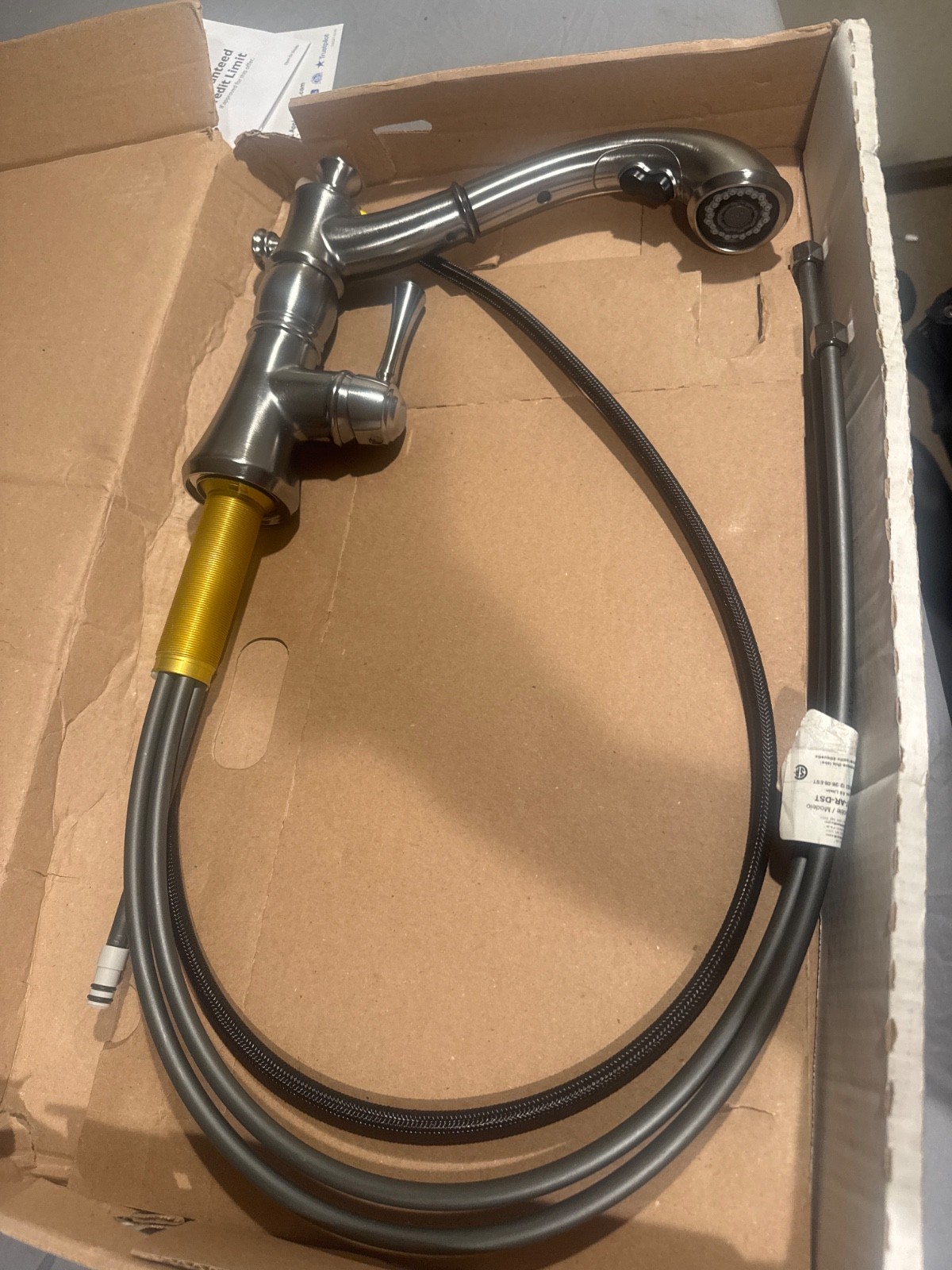 Delta 4197-AR-DST Cassidy Single Handle Pull-Out Kitchen Faucet