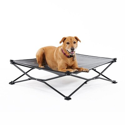 Coolaroo On-The-Go Elevated Dog Bed - Foldable Pop-Up Travel Dog Bed with Bre...